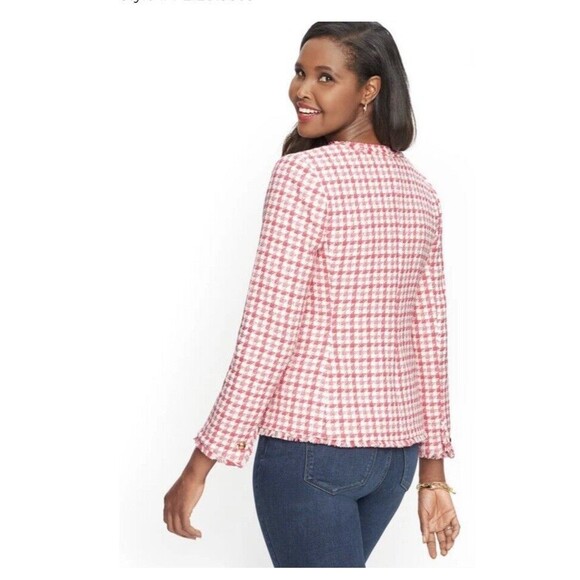 Talbots Pink and White Blazer - Picture 4 of 14